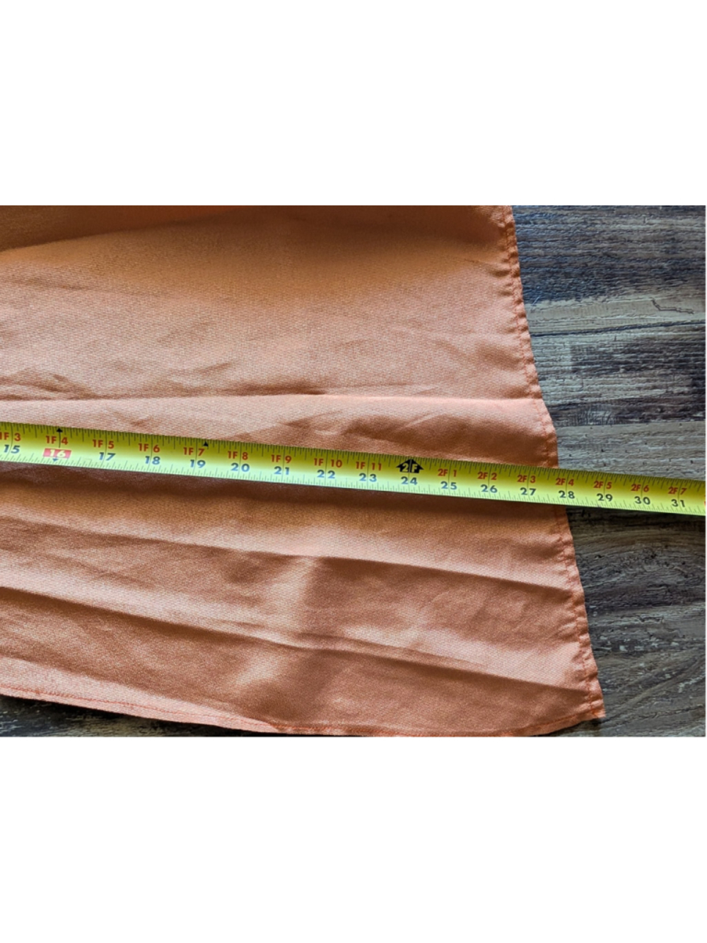 Women's Tea length Orange Circle Rehearsal / Costume Skirt with Adjustable Ties - Picture 11 of 14